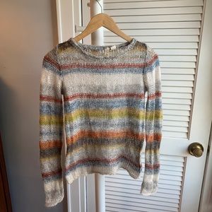 Anthropologie - Moth Multicolor Striped Loose Knit